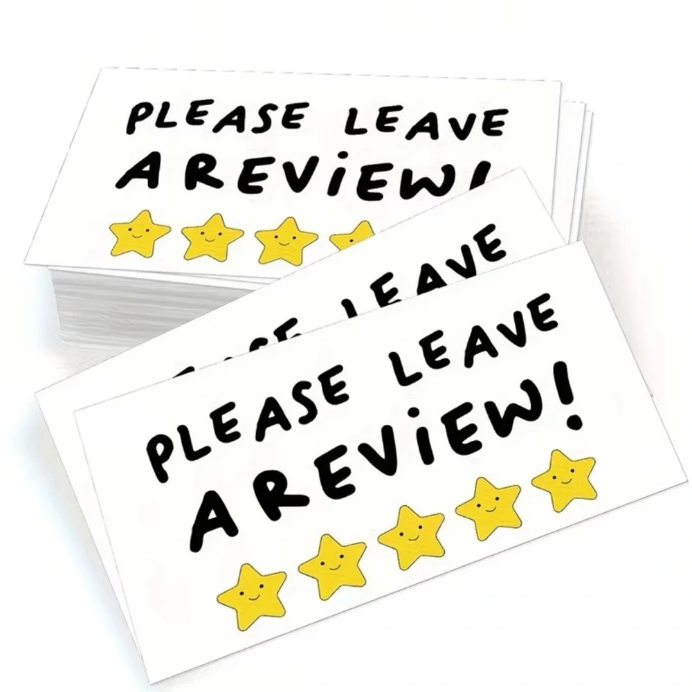 25 “Please Leave a Review” Thank you Cards